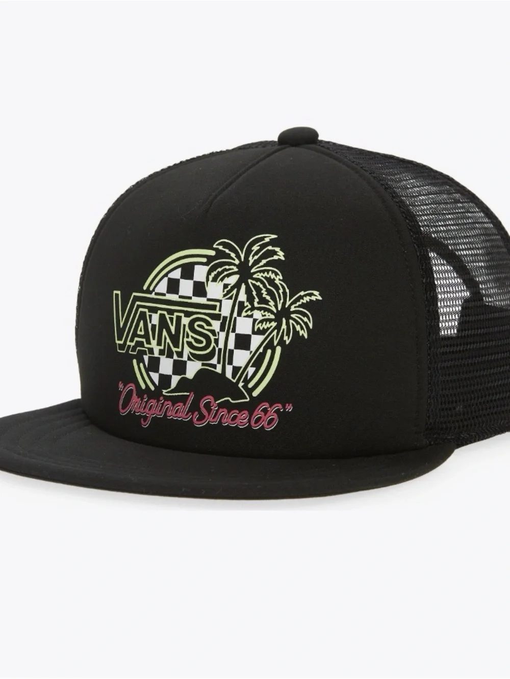 Vans Youth Dual Palm Evo Logo Trucker Hat.